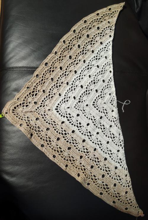 Sis shawl progress