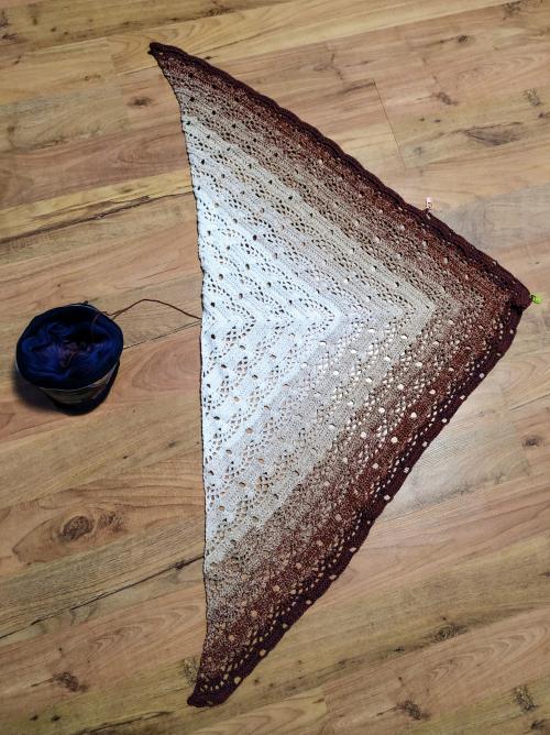 Sis shawl progress
