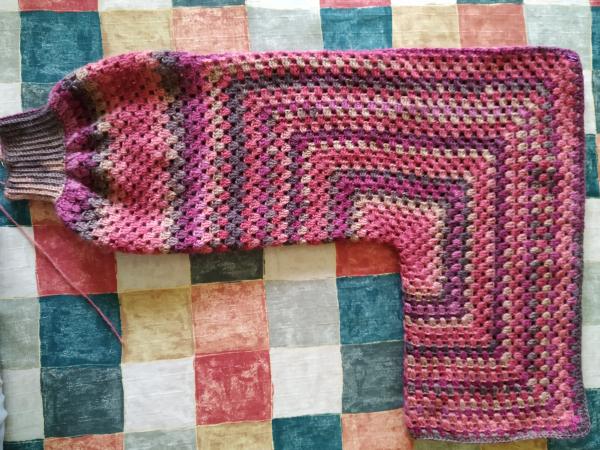 Hexie cardie sleeve