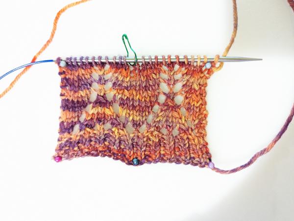 Cowl swatch