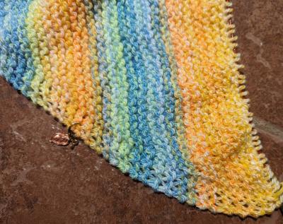 Garter blanket progress