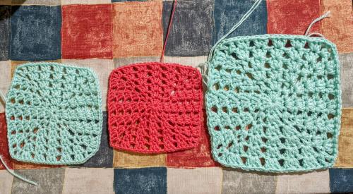Stacked granny squares