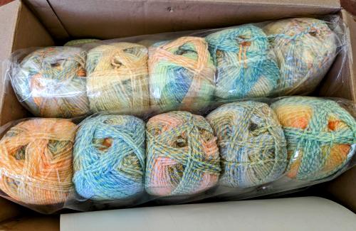 Garter blanket yarn